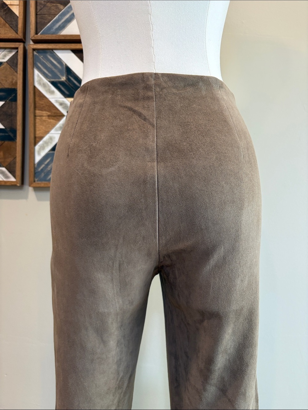 Ralph Lauren Collection Tan Suede Leather Pants Pre-Fall 2016 size 4 - Picture 8 of 14